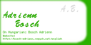 adrienn bosch business card